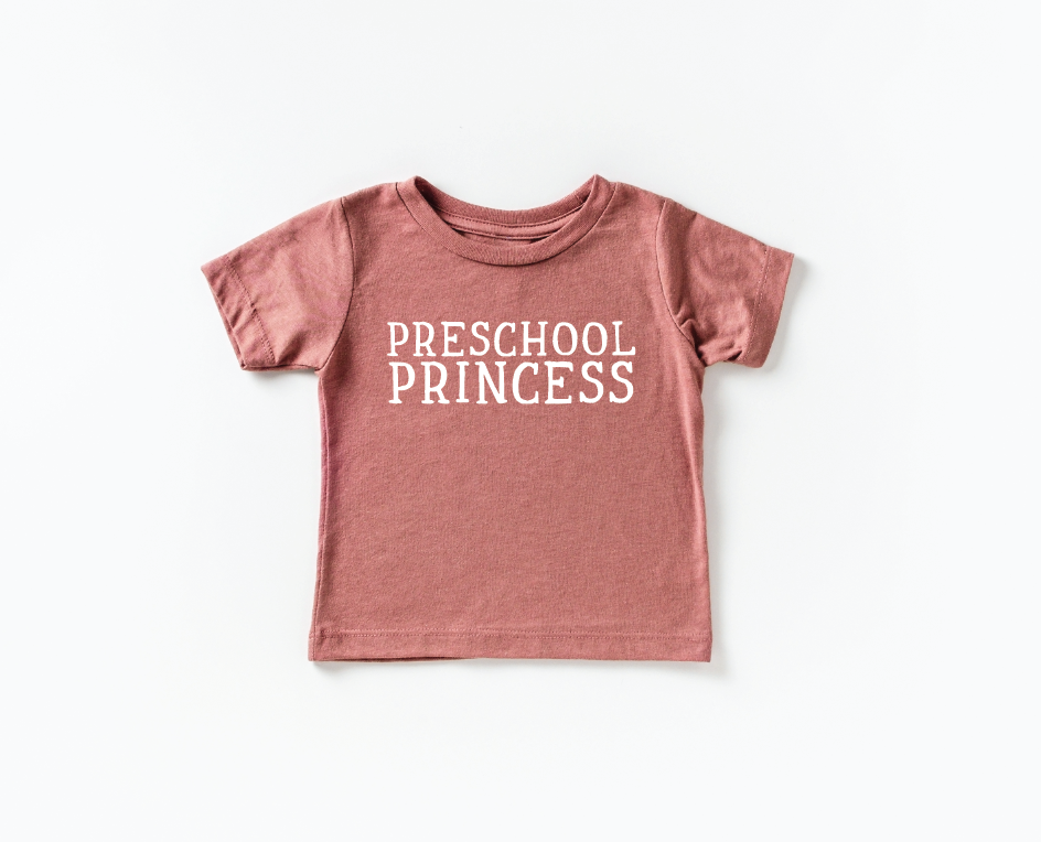 Preschool Princess Back to School Tee- 2 Colors