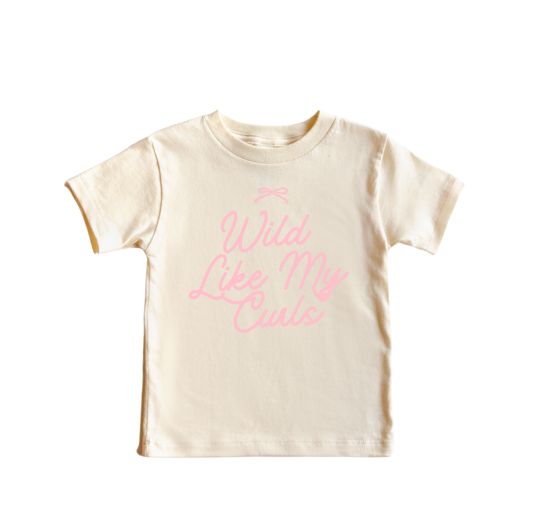 Wild Like My Curls Tee-2 Colors