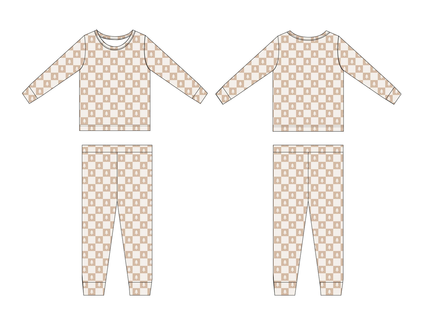 Pine 2-Piece Pajama Set