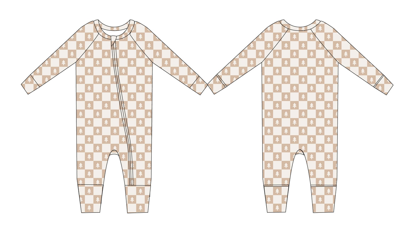 Pine Zippy Pajama