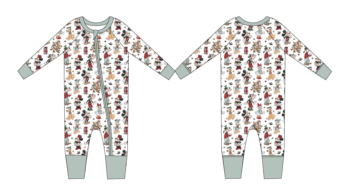 Vintage Christmas Zippy Pajama