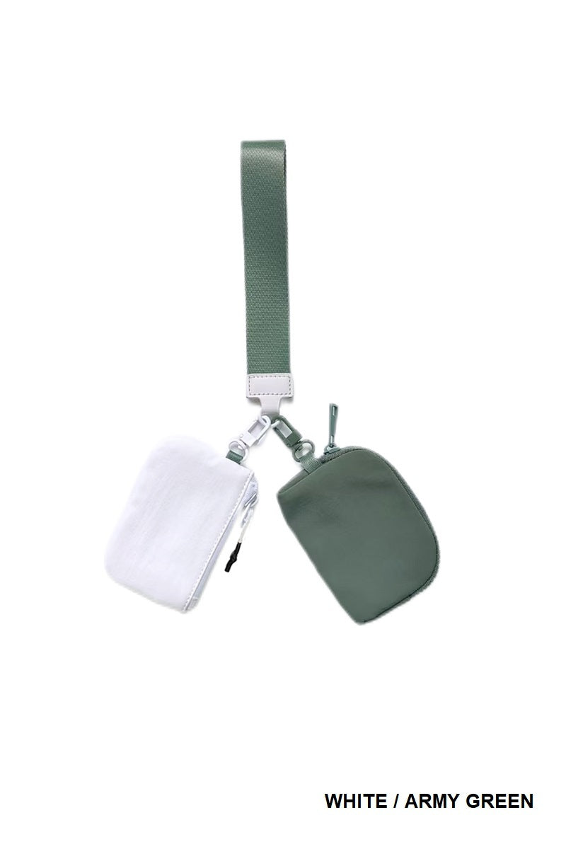 On The Go Dual Pouch Wristlet