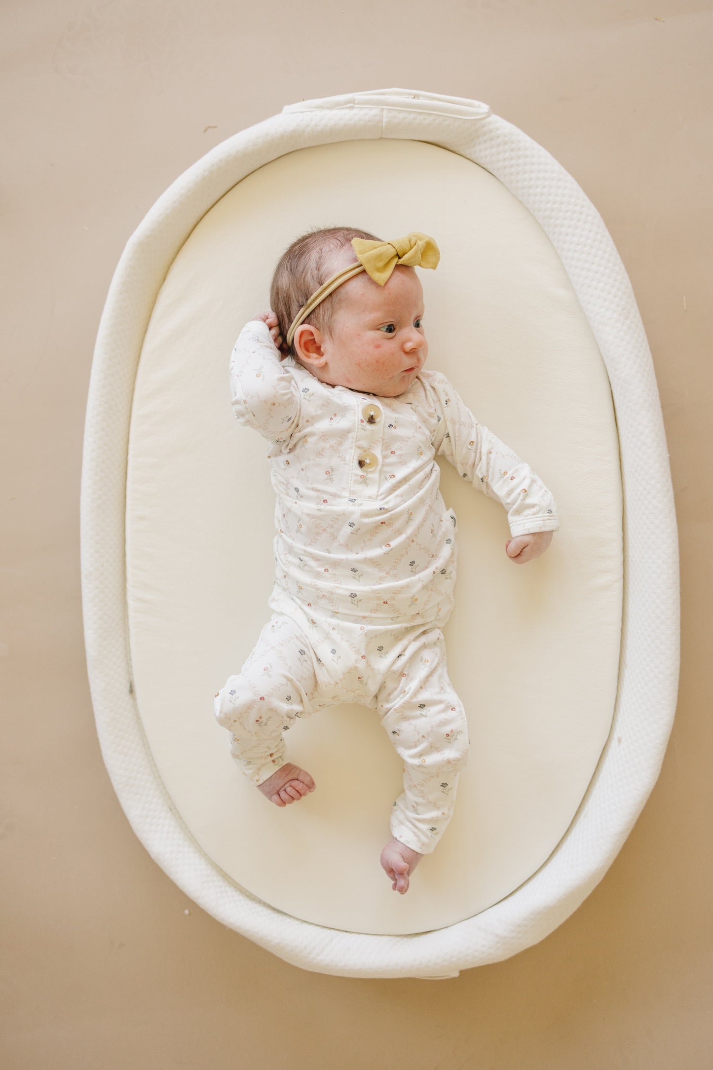 Vintage Blooms 2-Piece Henley Bamboo Pajamas
