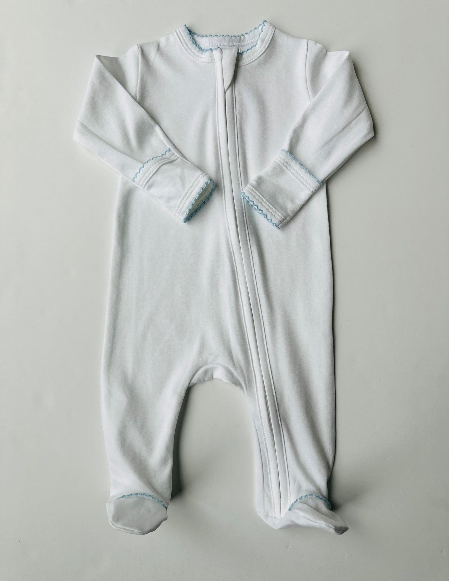 Pima Cotton Zipper Infant Footies- Multiple Colors