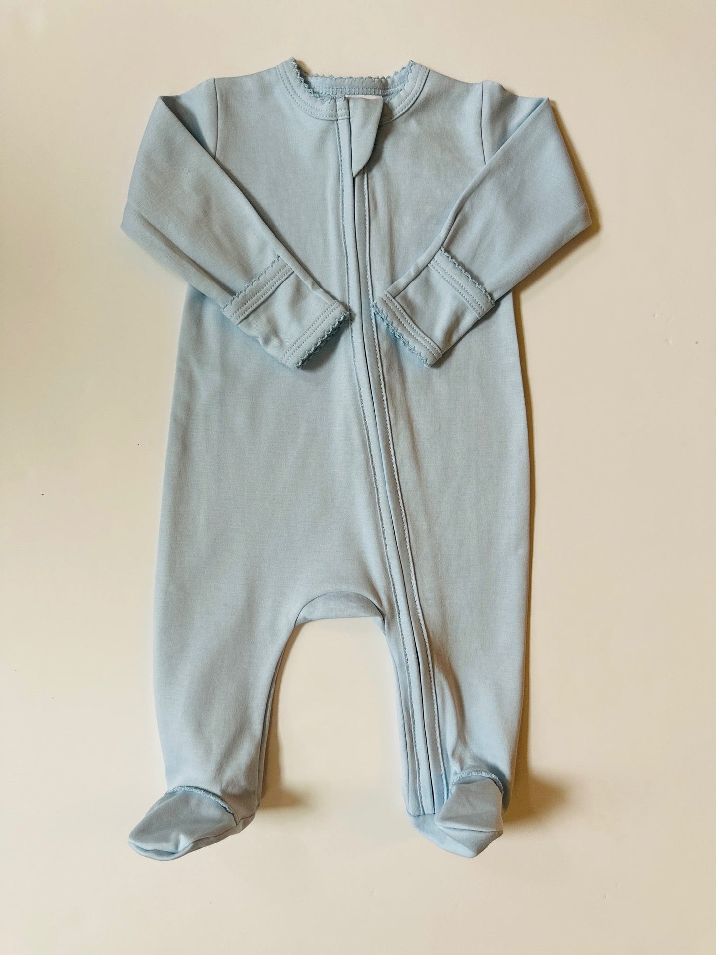 Pima Cotton Zipper Infant Footies- Multiple Colors