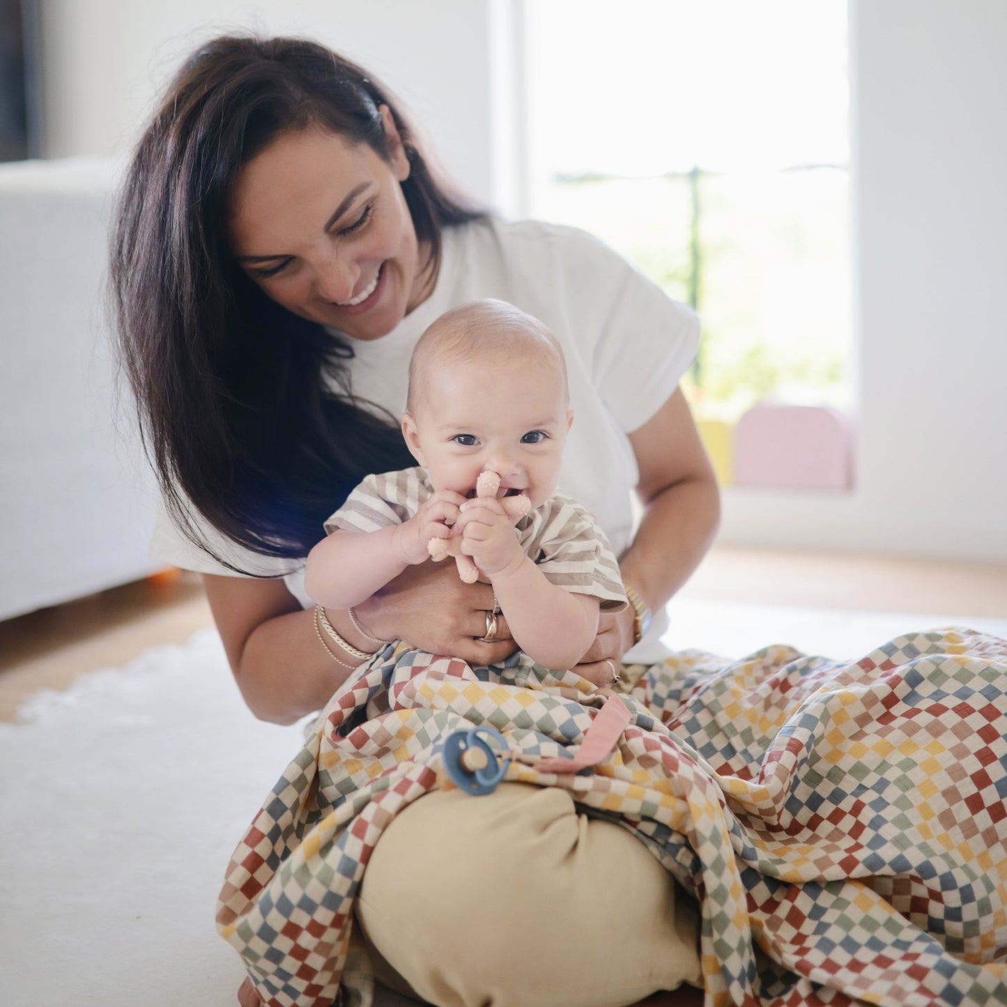 Organic Cotton Muslin Swaddle Blanket- Multiple Color Options