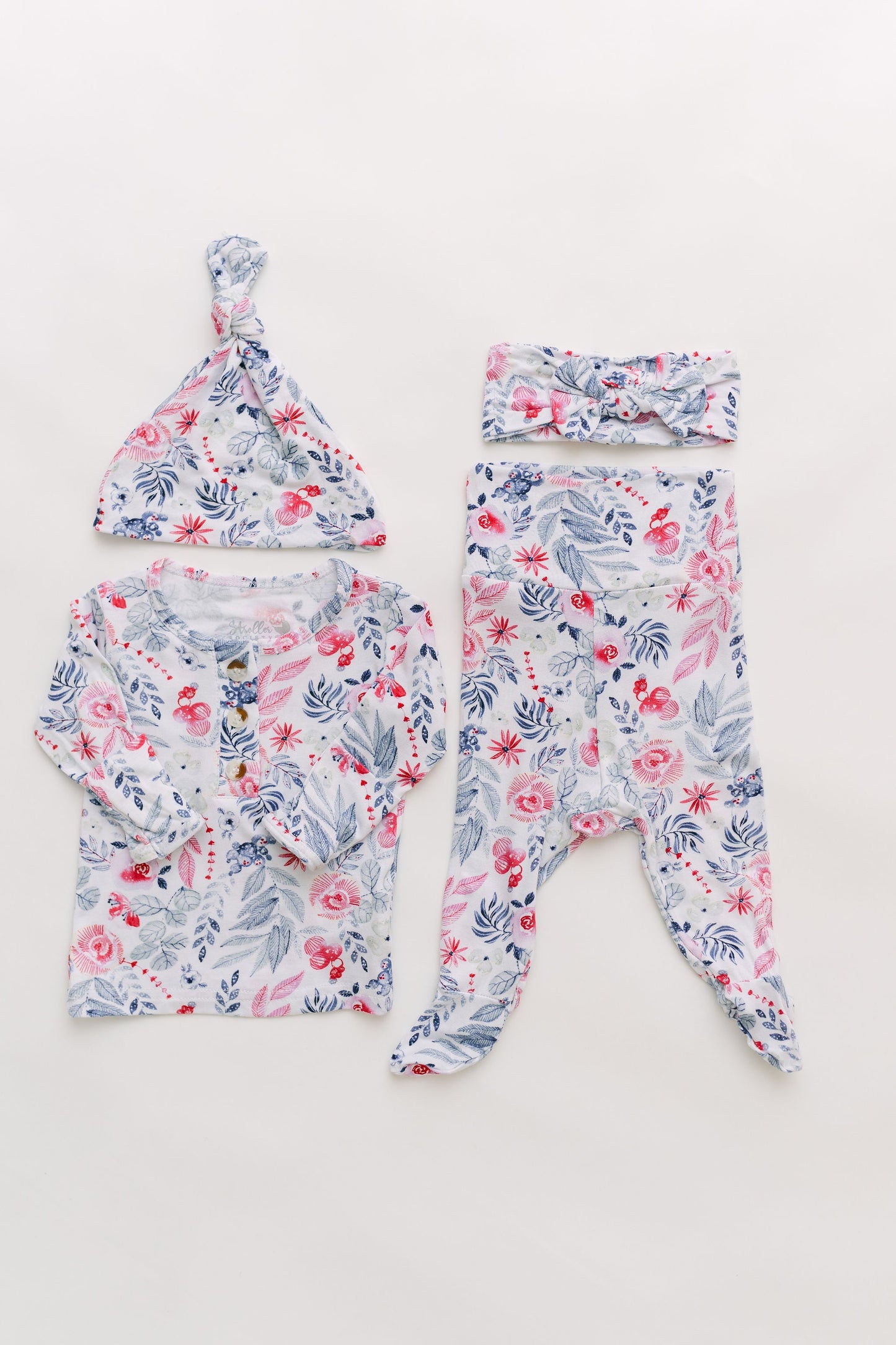 Bloom Newborn Outfit With Hat/Headband Option