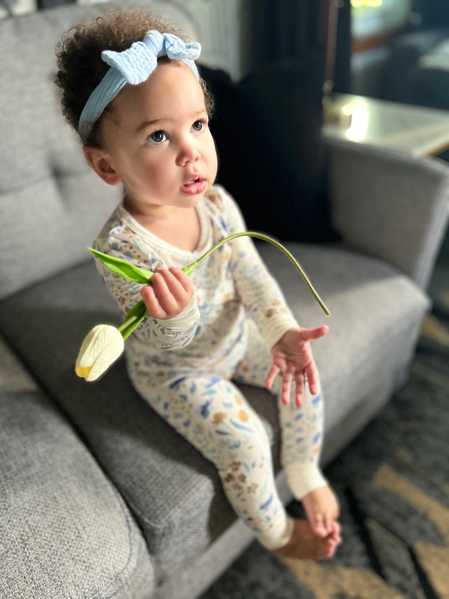 Fall Floral Baby Bamboo Pajamas- Multiple Style Options