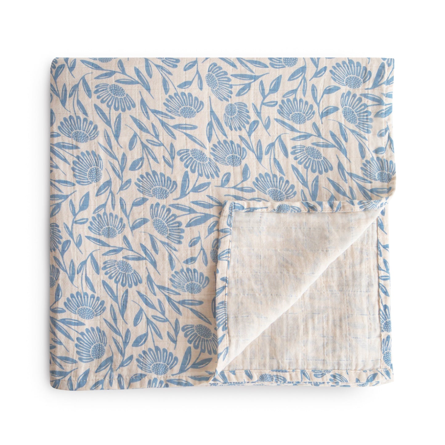 Organic Cotton Muslin Swaddle Blanket- Multiple Color Options