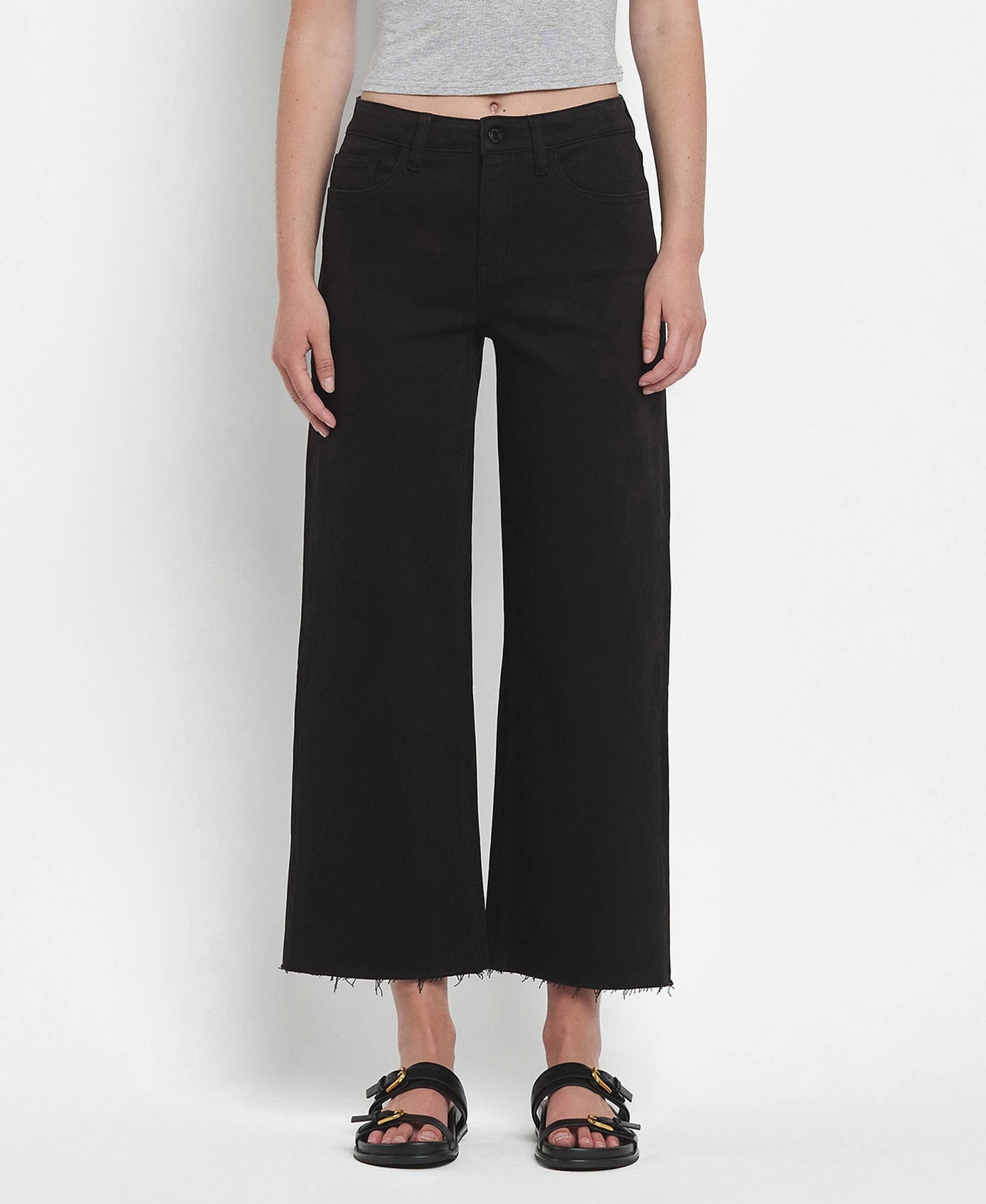 Olivia Crop Wide Leg Jeans