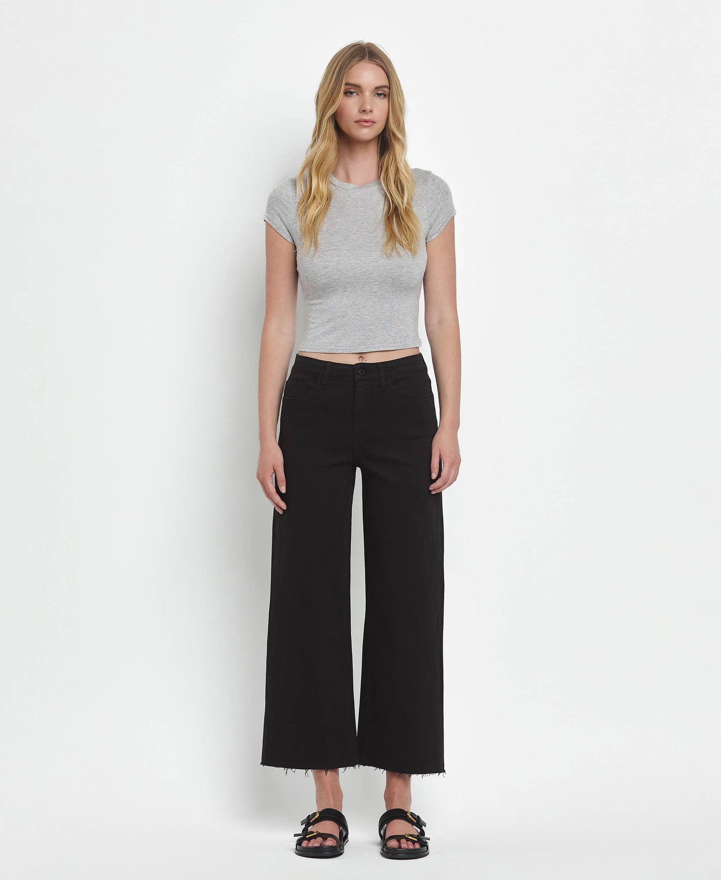 Olivia Crop Wide Leg Jeans