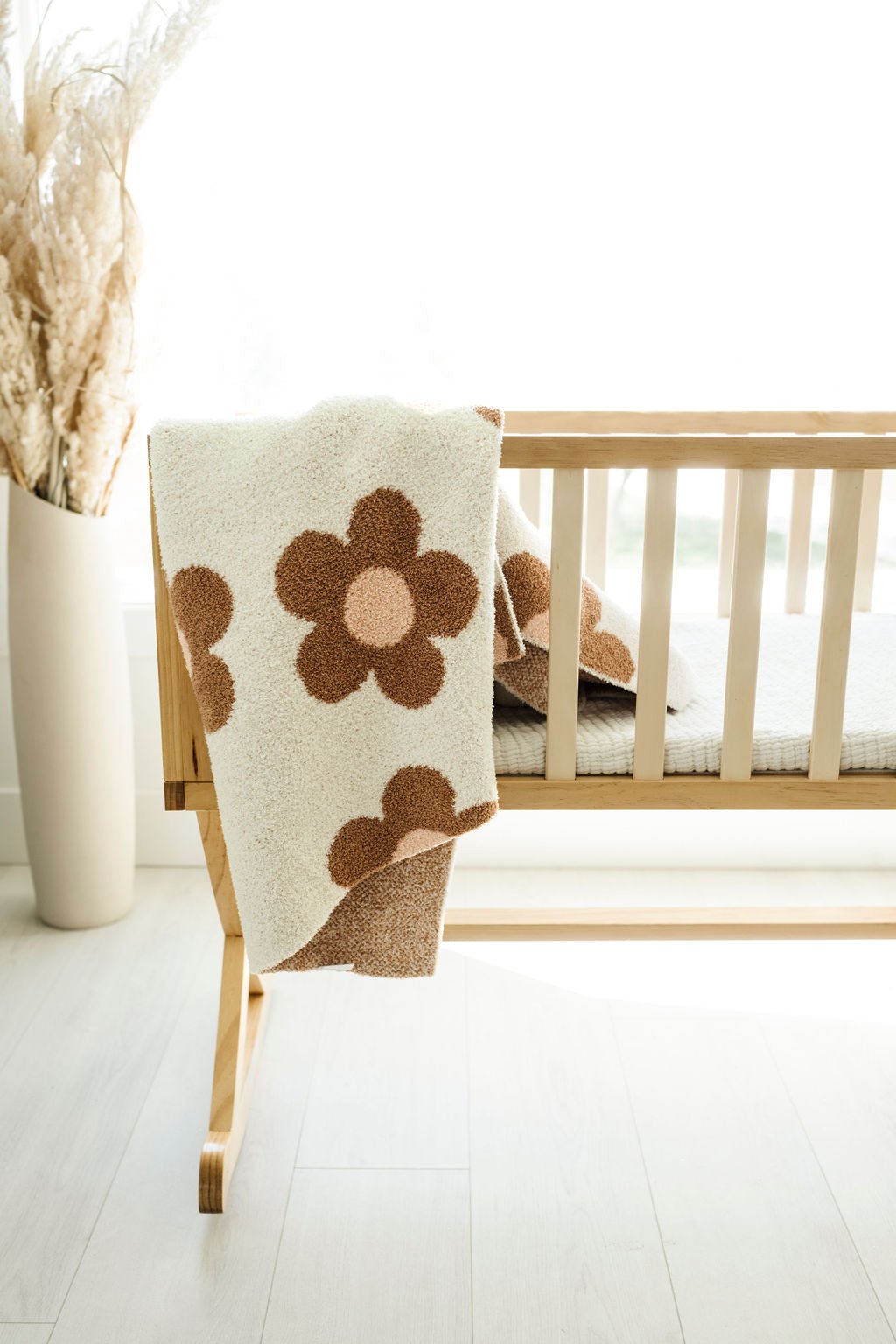 Plush Blanket - Caramel Daisy