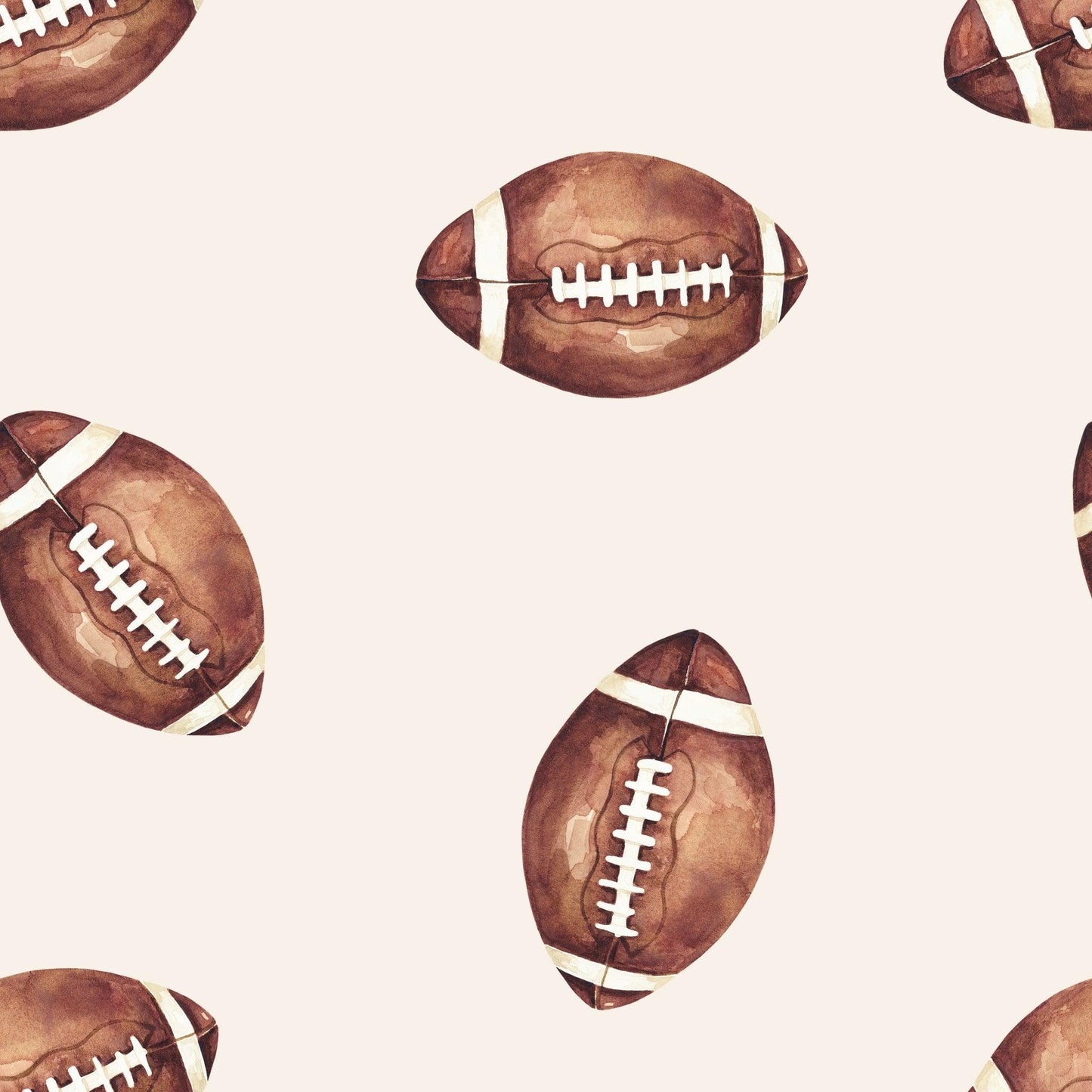 Football Print Quilted Bamboo Blanket
