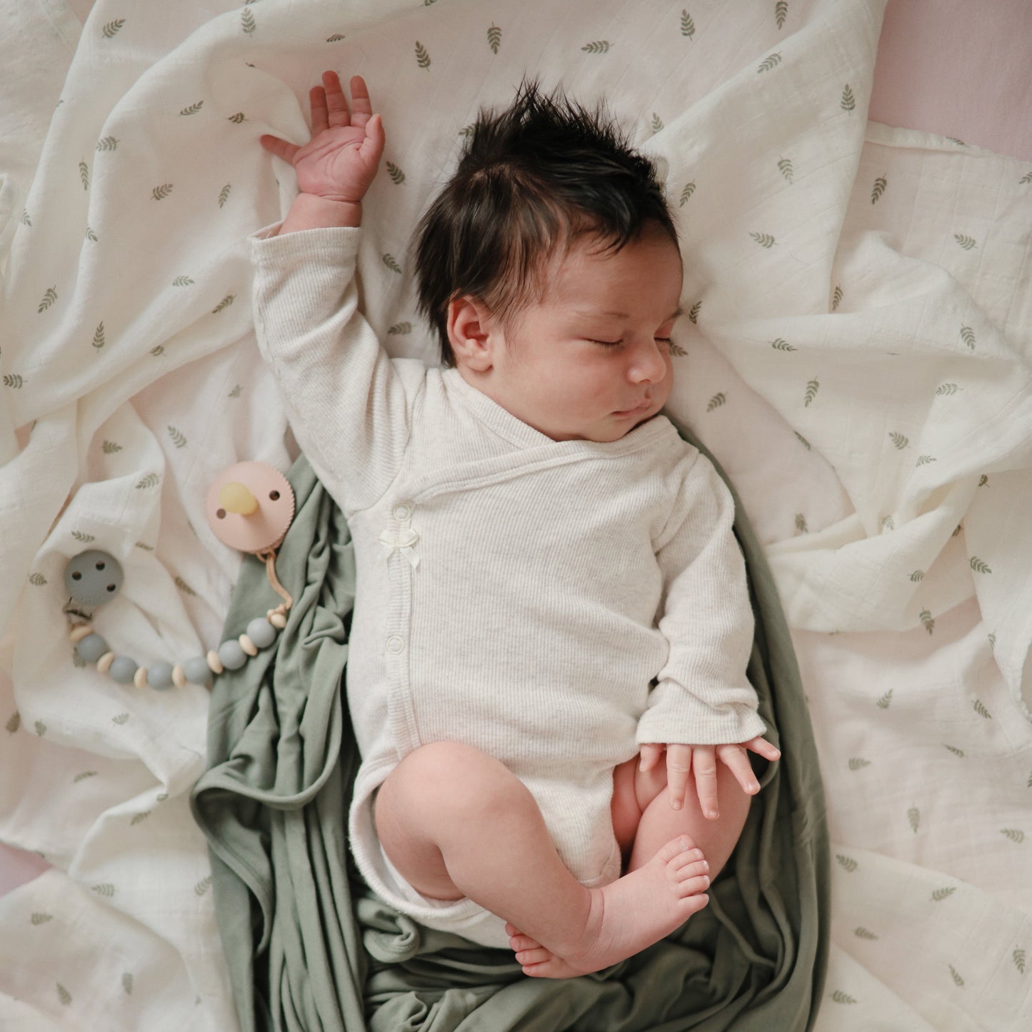 Organic Cotton Muslin Swaddle Blanket- Multiple Color Options