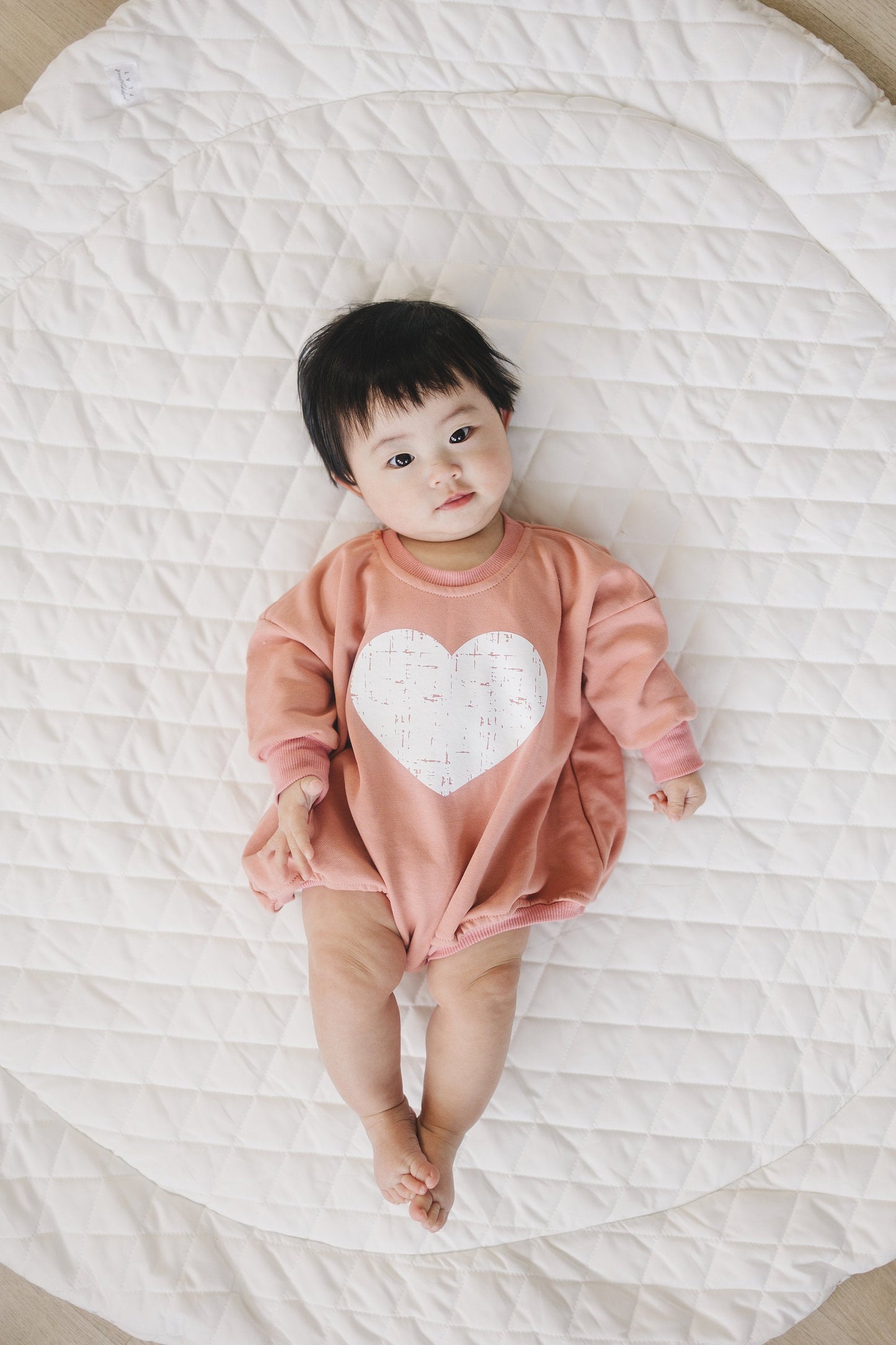 Distressed Heart Sweatshirt Romper - 5 colors