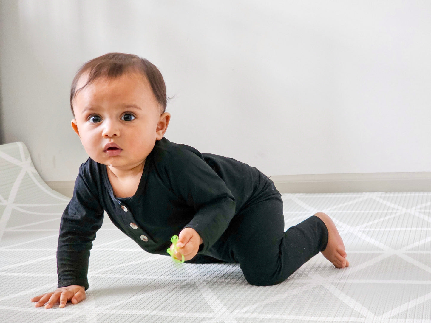 Black Baby Outfit With Hat Option (Newborn-12 months sizes)