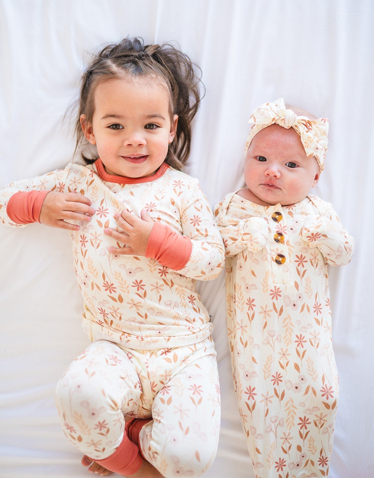 Knotted Baby Gown - Wildflower