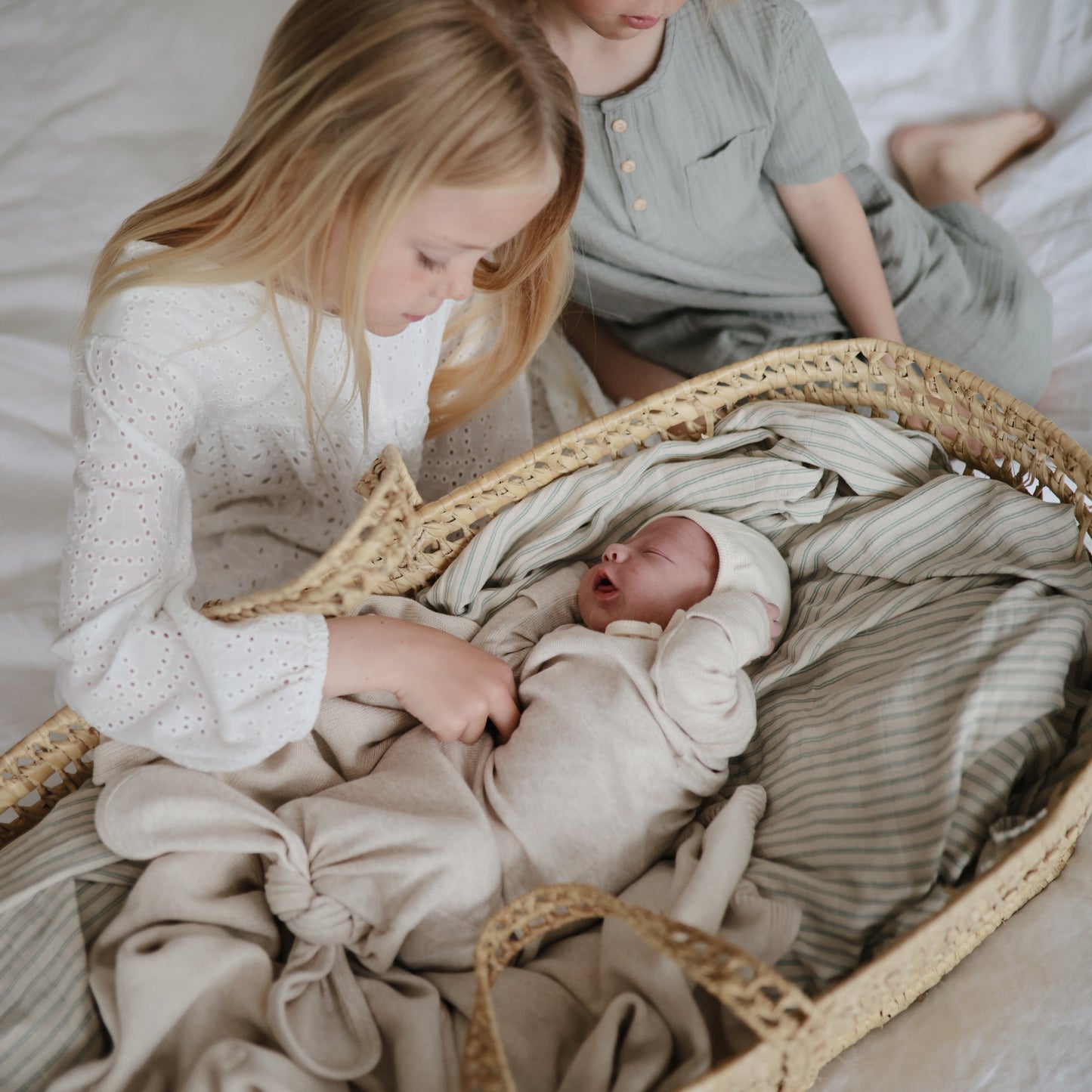 Organic Cotton Muslin Swaddle Blanket- Multiple Color Options