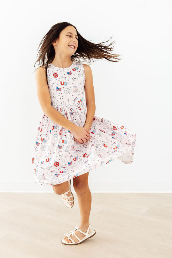 Born in the USA Tank Twirl Dress