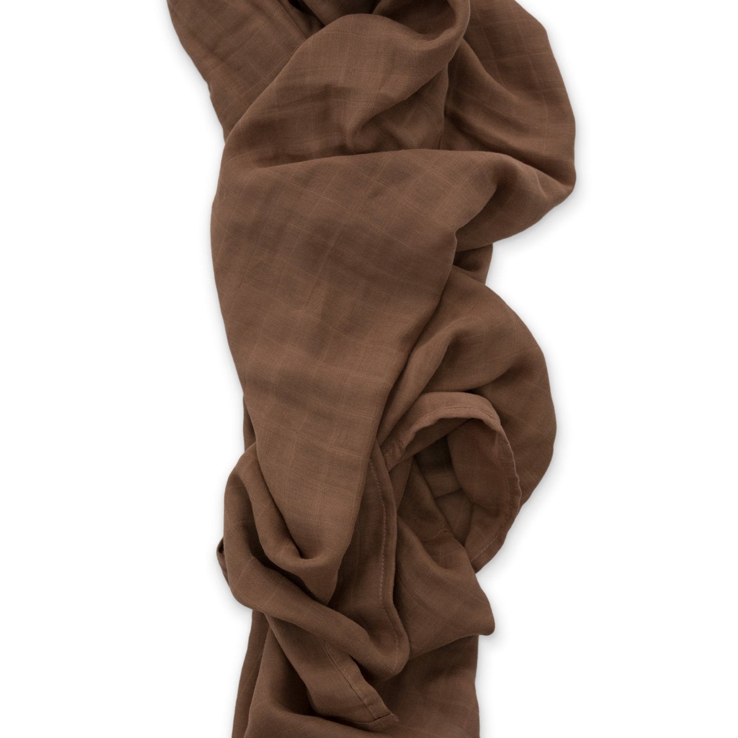 Mocha Muslin Swaddle Blanket