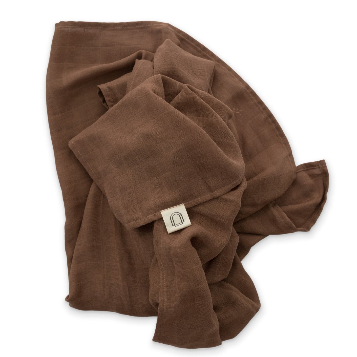 Mocha Muslin Swaddle Blanket