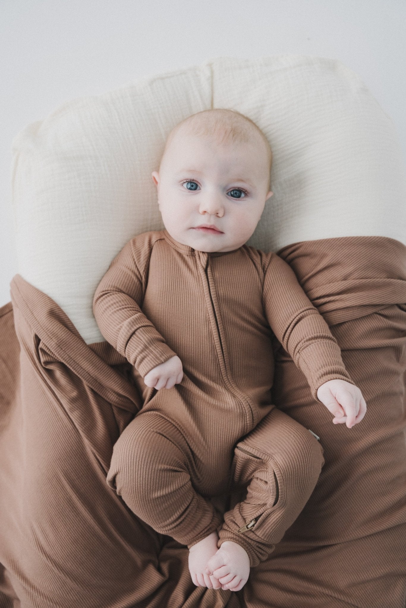 Mocha Zipper Romper