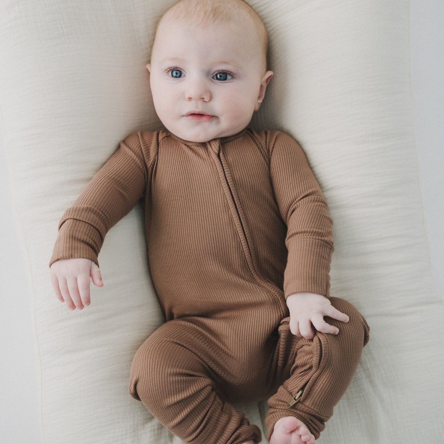 Mocha Zipper Romper