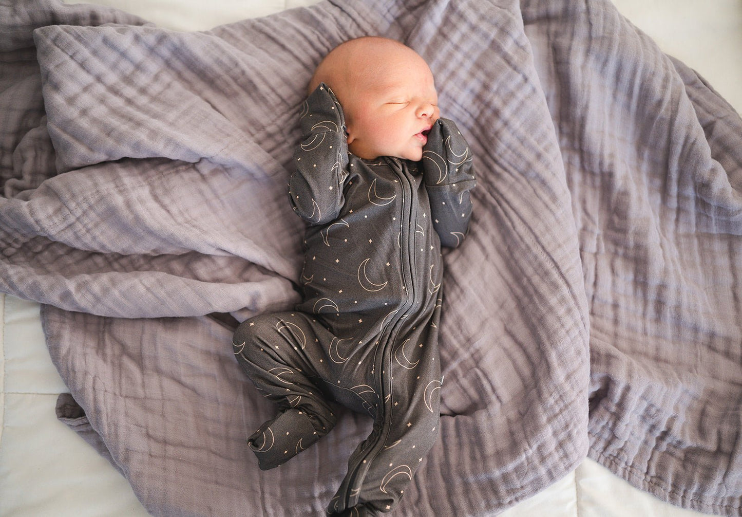 Muslin 6-Layer Blanket - Dusty Violet