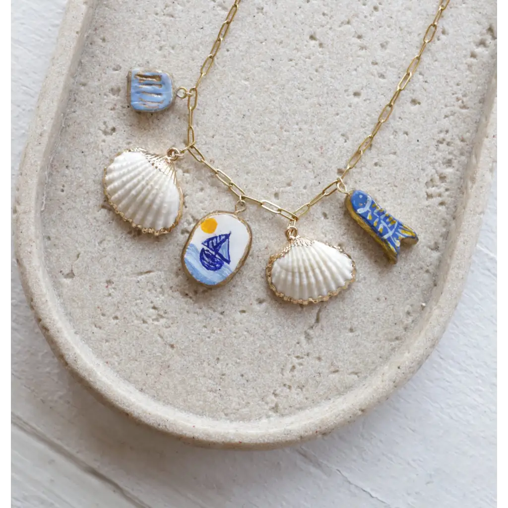 By the Ocean Charm Necklace