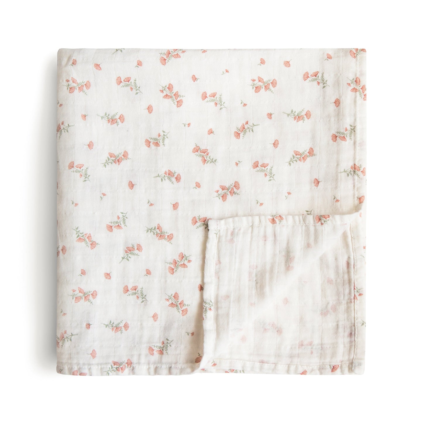 Organic Cotton Muslin Swaddle Blanket- Multiple Color Options
