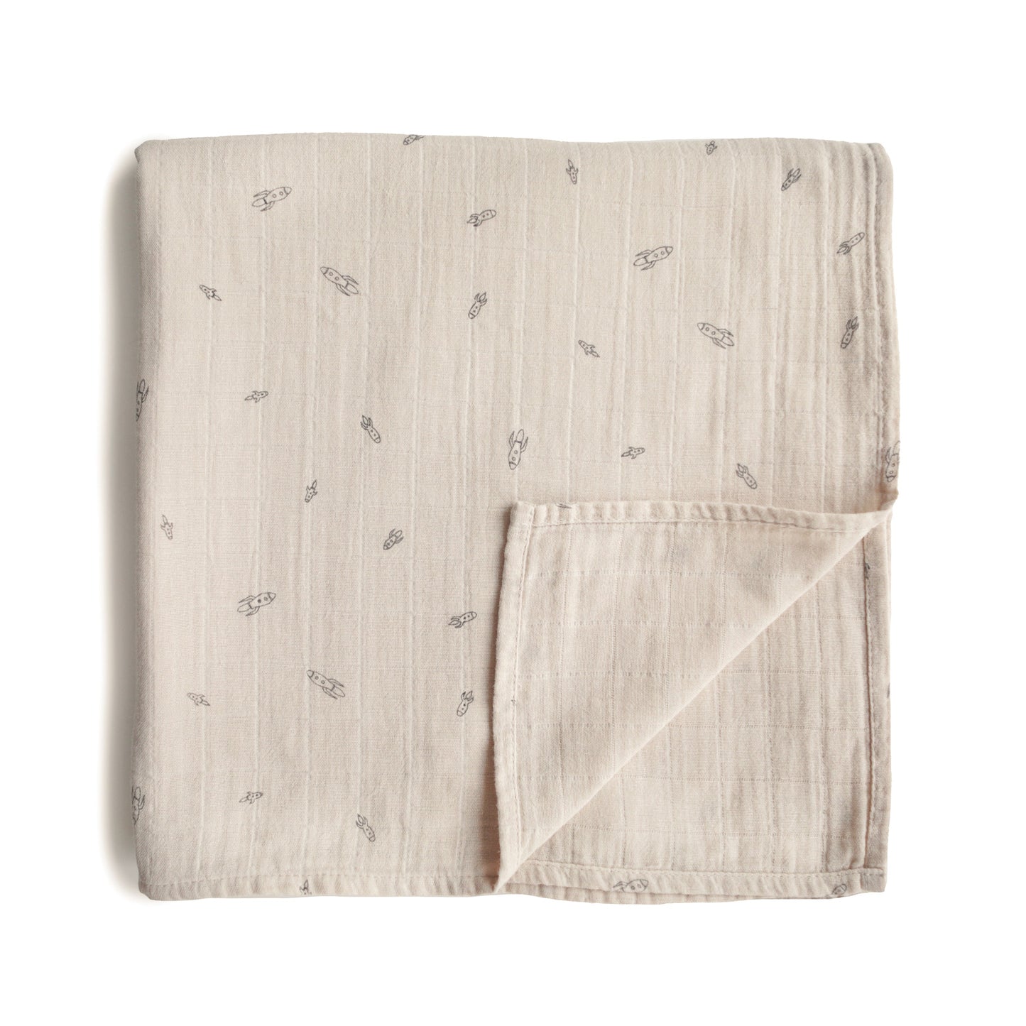 Organic Cotton Muslin Swaddle Blanket- Multiple Color Options