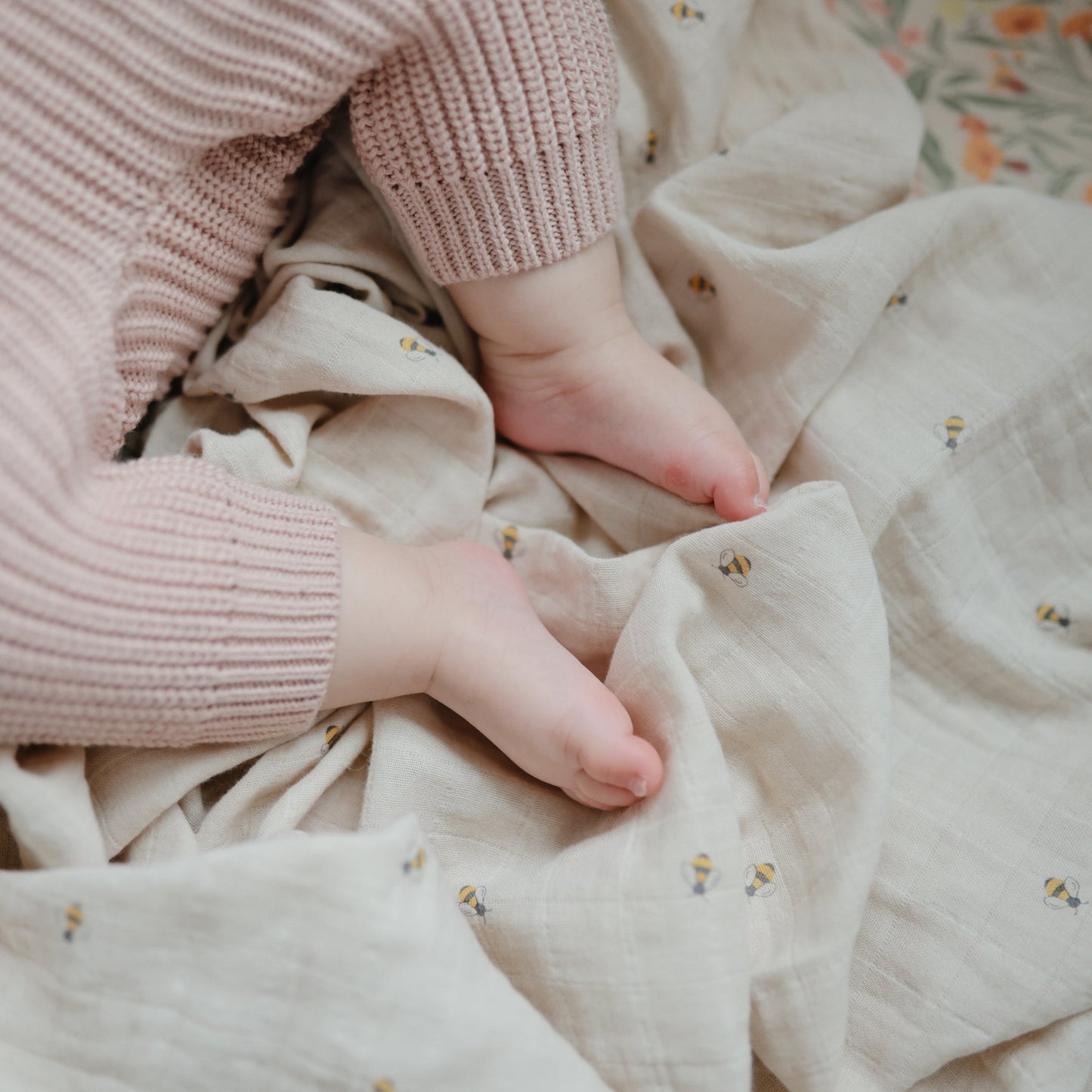 Organic Cotton Muslin Swaddle Blanket- Multiple Color Options