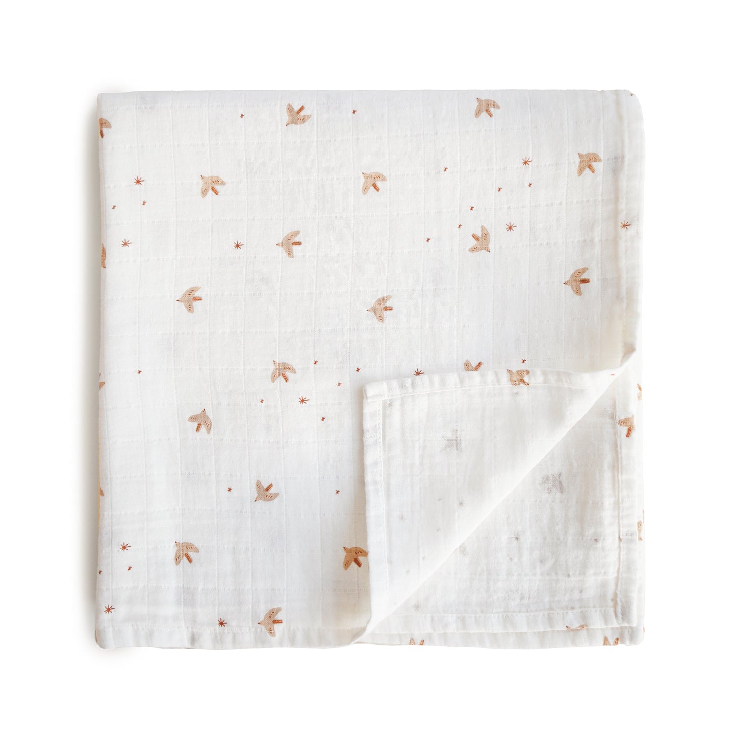 Organic Cotton Muslin Swaddle Blanket- Multiple Color Options