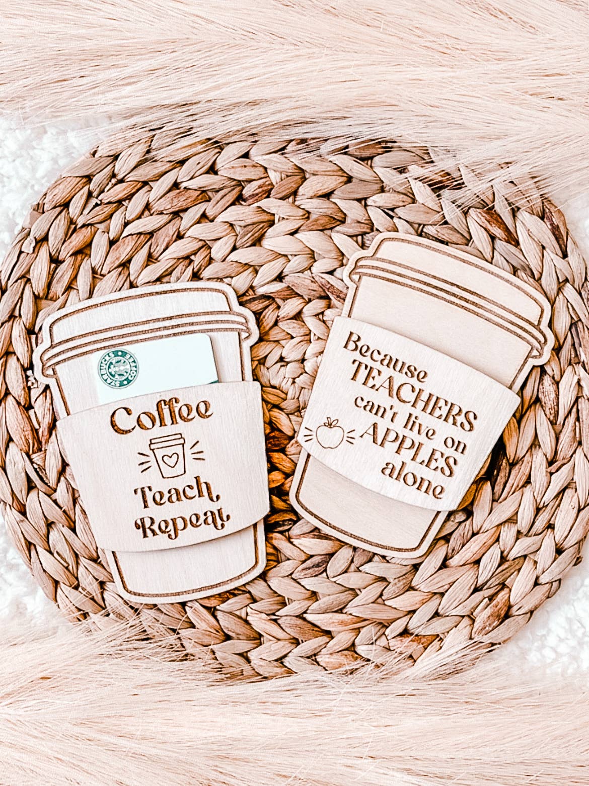 Coffee, Teach, Repeat Gift Card Holder