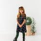 Black Plaid | Scoop Back Dress