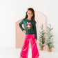 Hot Pink Velvet | Wide-Leg Pants