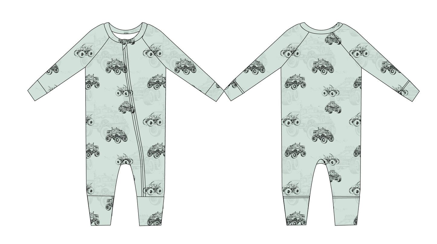 Monster Trucks Zippy Pajama