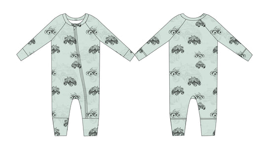 Monster Trucks Zippy Pajama