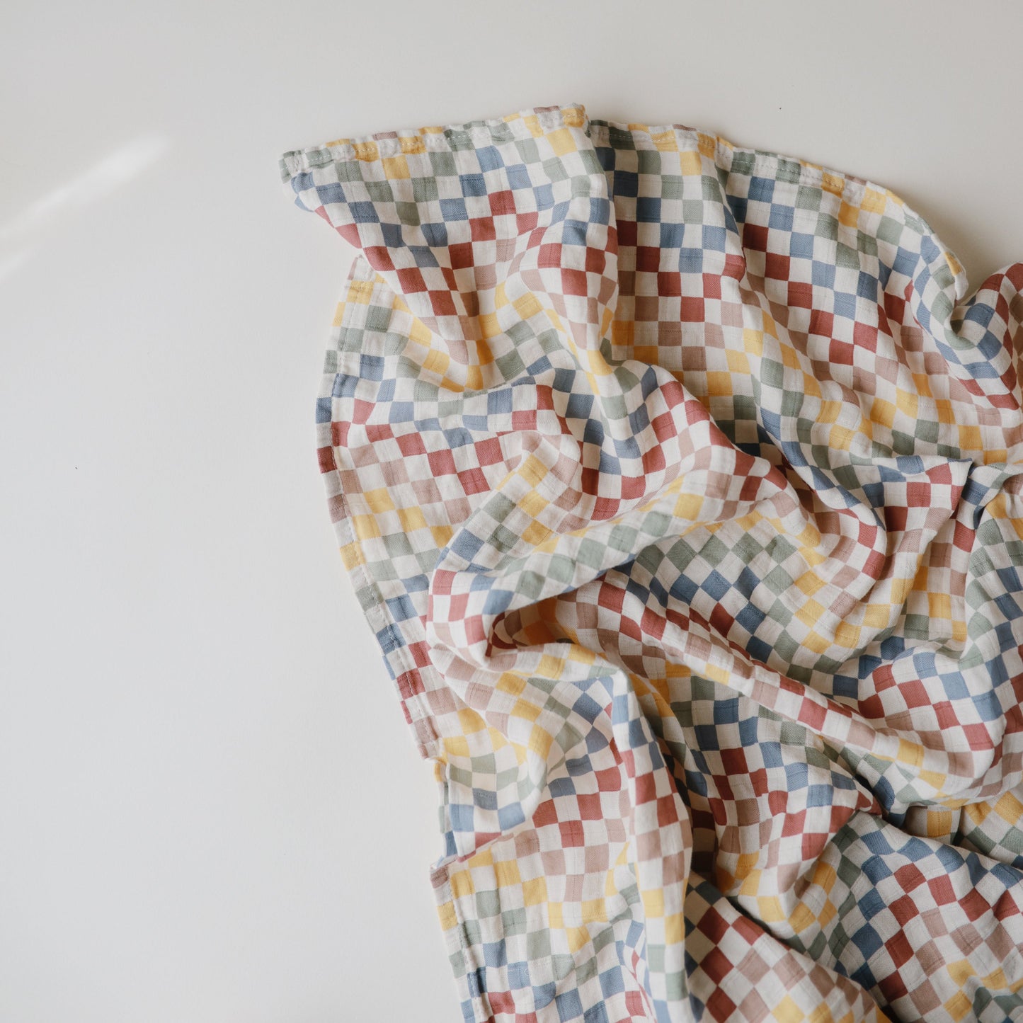 Organic Cotton Muslin Swaddle Blanket- Multiple Color Options