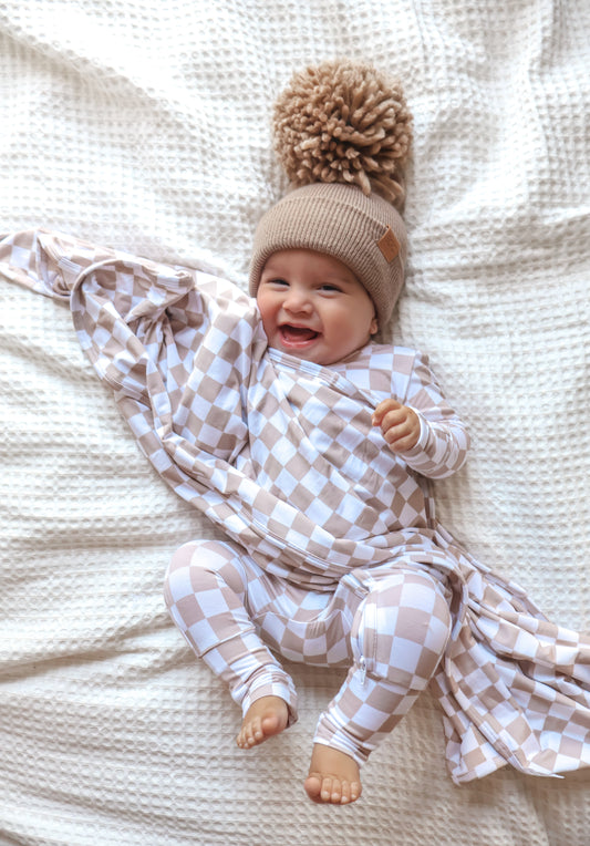 Checkered Zippy- Neutral