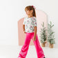 Girly Wreath Scoop Back Tee