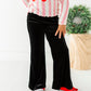 Black Velvet | Wide-Leg Pants