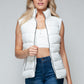 Apres Ski Zip Up Vest- White