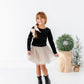 Black Velvet | Bow Back Long Sleeve Top
