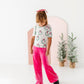 Hot Pink Velvet | Wide-Leg Pants
