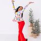 Holly Red | RIBBED FLARES