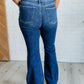 Judy Blue Mavis High Rise Side Seam Detail Flare Jeans