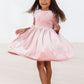 Vintage Pink Velvet Twirl Dress