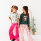 Girly Wreath Scoop Back Tee