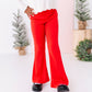 Holly Red | RIBBED FLARES